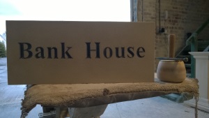 Natural Stone Engraved Sign - Bank House
