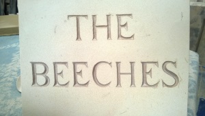 Engraved Name Plaque - The Beeches