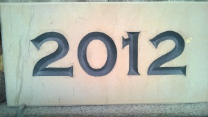 Engraved Stone Name Plaque - 2012